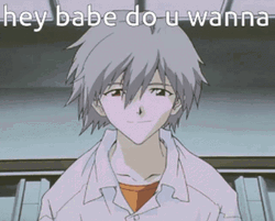 Kaworu Nagisa Hey Babe GIF