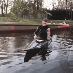 Kayak Flipping Over Hold My Beer GIF