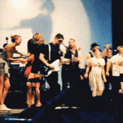 Kaylor Singing With The Band GIF