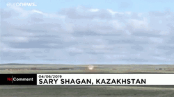 Kazakhstan Ballistic Missiles Launch