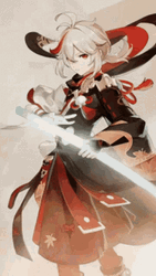 Kazuha Glowing Sword GIF