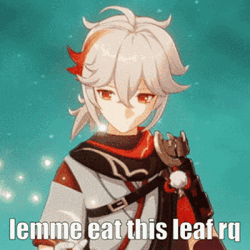 Kazuha Making Music With A Leaf GIF