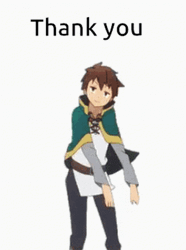 Kazumi Sato Dancing Anime Thank You GIF
