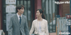 Kdrama A Week Grace Holding Hands While Walking GIF
