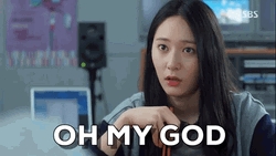 Kdrama Krystal Oh My God Reaction GIF