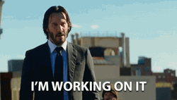 Keanu Reeves Working On It GIF
