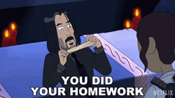 Keanu Reeves You Did Your Homework GIF
