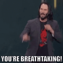 Keanu Reeves You're Breathtaking Gorgeous GIF