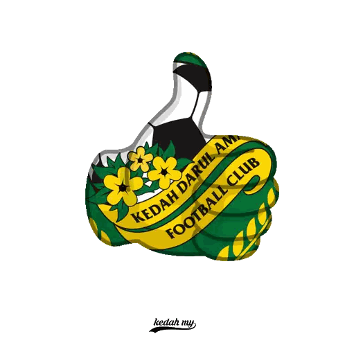 Kedah Darul Aman Football Club Logo Thumbs Up Sticker