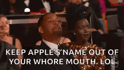 Keep Apple's Name Out Will Smith Oscars GIF