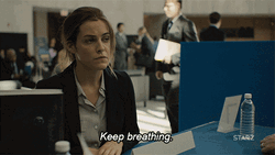 Keep Breathing I Work With Retards GIF