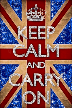 Keep Calm And Carry On England GIF