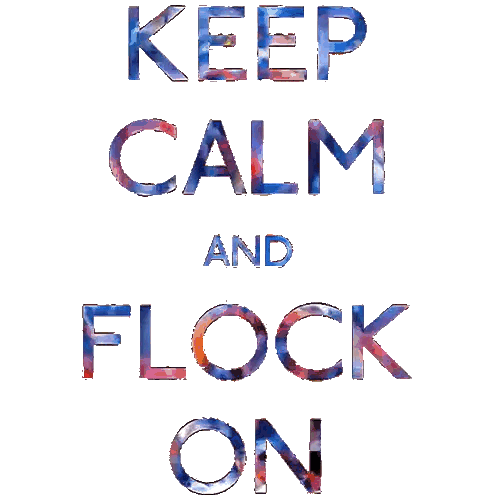 Keep Calm and Flock On Sign
