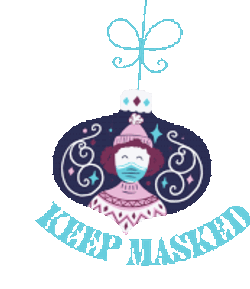 Keep Masked Ornament Sticker GIF