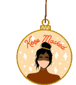 Keep Masked Ornament Sticker GIF