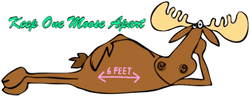 Keep One Moose Apart Animation GIF