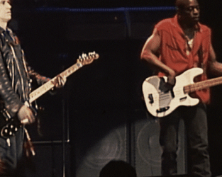 Keith Richards Electric Guitar Leather Jacket GIF