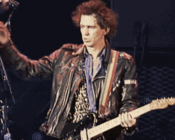Keith Richards Emotional Chest Pump GIF