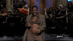 Keke Palmer Pregnant Belly Dancing Happily GIF