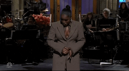 Keke Palmer Shows Pregnant Belly On Stage GIF