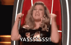 Kelly Clarkson The Voice Yaaas GIF