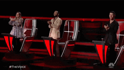 Kelly Clarkson With Nick Jonas And John Legend GIF