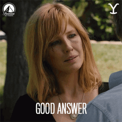 Kelly Reilly Beth Dutton Good Answer GIF