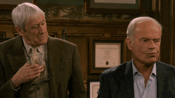 Kelsey Grammer Awkward Shoulder Pats Frasier GIF