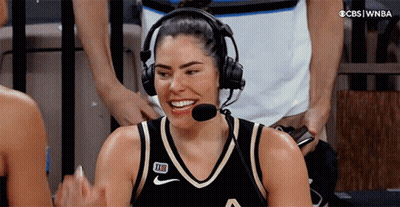 Kelsey Plum Aja Wilson GIF