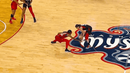 Kelsey Plum Dribbling And Shooting Basketball GIF