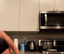 Kelsey Plum Sliding In The Kitchen GIF