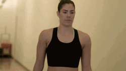 Kelsey Plum Wearing Sports Bra GIF