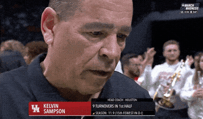 Kelvin Sampson Houston March Madness Head Coach GIF