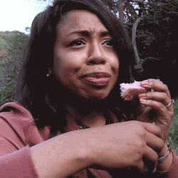 Kemushichan Chewing Her Bread GIF
