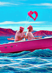 Ken Beach With Barbie In Speedboat GIF