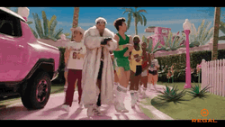 Ken Dancing In Fur Coat Barbie Movie GIF