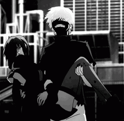 Ken Kaneki Carrying A Girl GIF