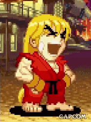 Ken Masters Laughing Street Fighter GIF