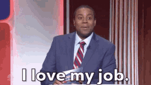 Kenan Thompson Smiling I Love My Job GIF