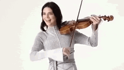 Kendall Jenner Playing Violin GIF
