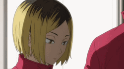 Kenma Kozume Shy Glance GIF