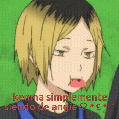 Kenma Simplemente Siendo De Angie With Red Heart In Mouth GIF