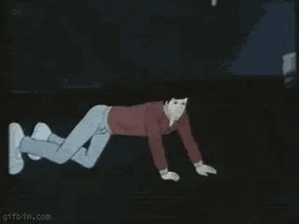 Kenny Bomer Transformed Into Flintstone Car GIF