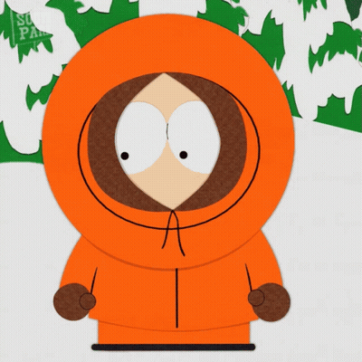 Kenny From South Park In Snow GIF