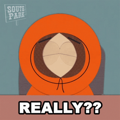 Kenny From South Park Saying Really GIF