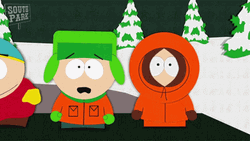 Kenny McCormick Hiding Under Hoodie GIF