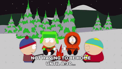 Kenny McCormick Roasting Marshmallow Camp Fire GIF