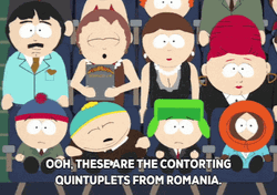 Kenny McCormick South Park Characters Watching Show GIF