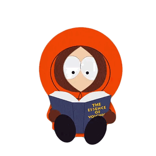 Kenny South Park Reading Essence Sticker