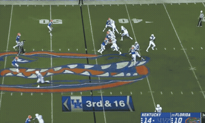 Kentucky And Florida Are Playing A Football Game GIF